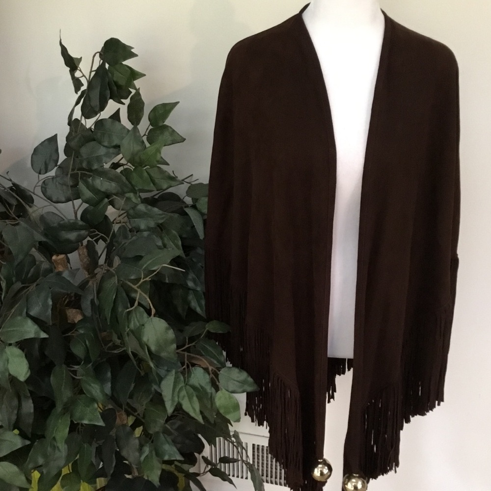 Perez Sanz suede shawl